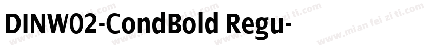 DINW02-CondBold Regu字体转换